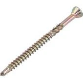 Шуруп для полов и паркета 3,2х40 мм, Torx 10, желтый с ум. потайной головкой 60гр, сверло (500)